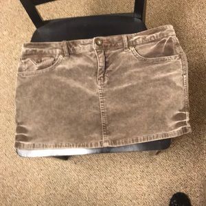Brown corduroy skirt